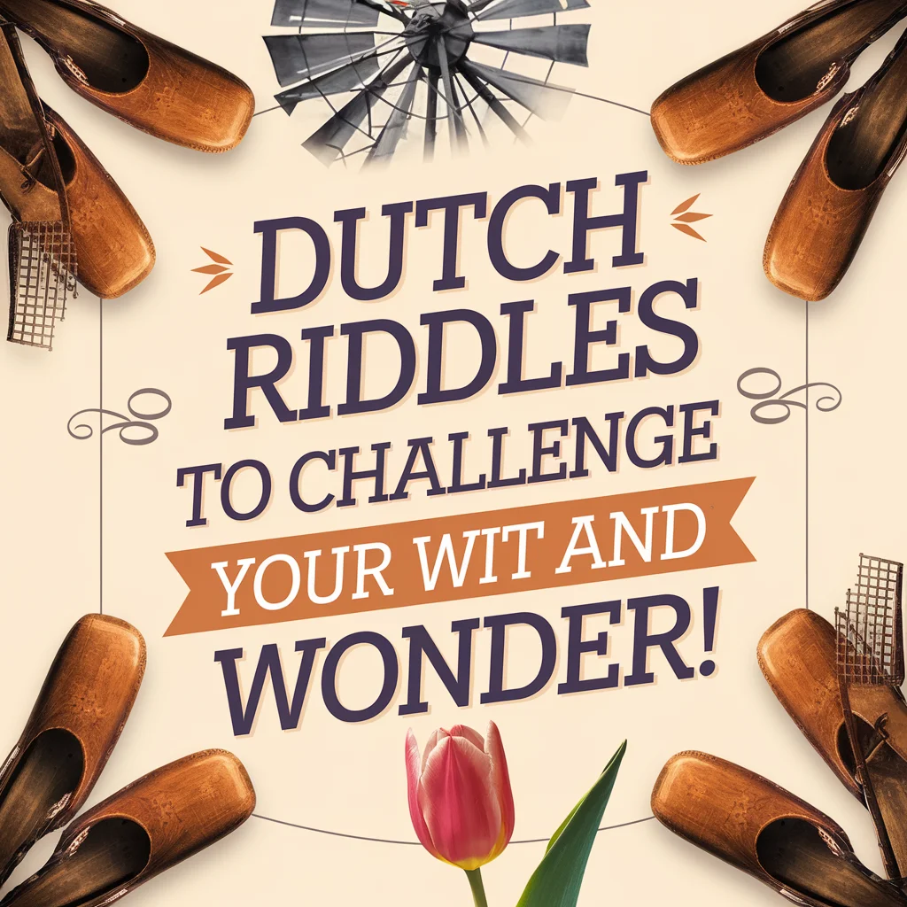 Dutch Riddles with Answers: Thought-Provoking Puzzles 🧠
