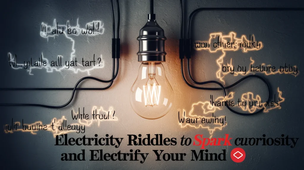 Electricity Riddles to Spark Curiosity and Electrify Your Mind ⚡