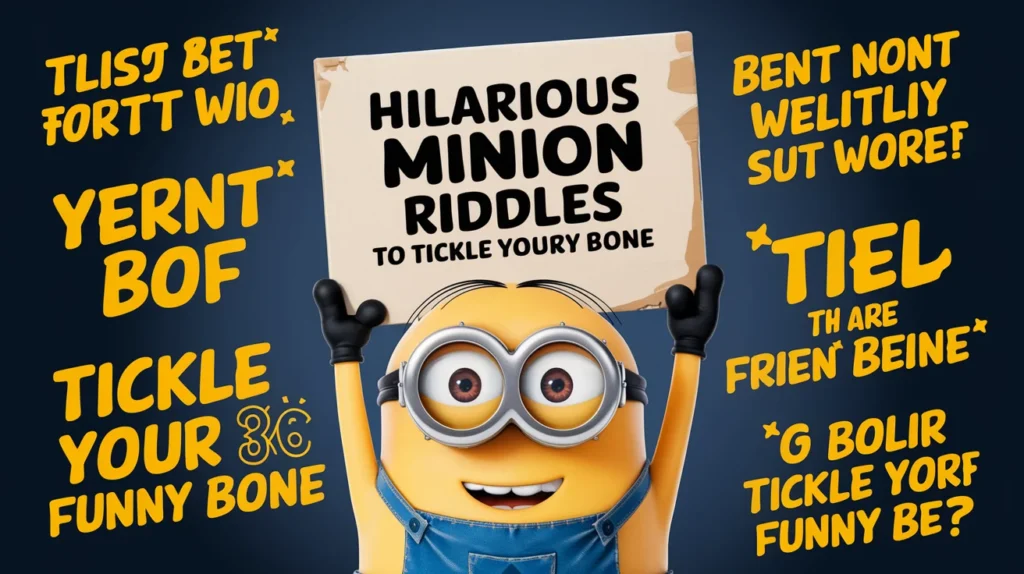 Hilarious Minion Riddles to Tickle Your Funny Bone