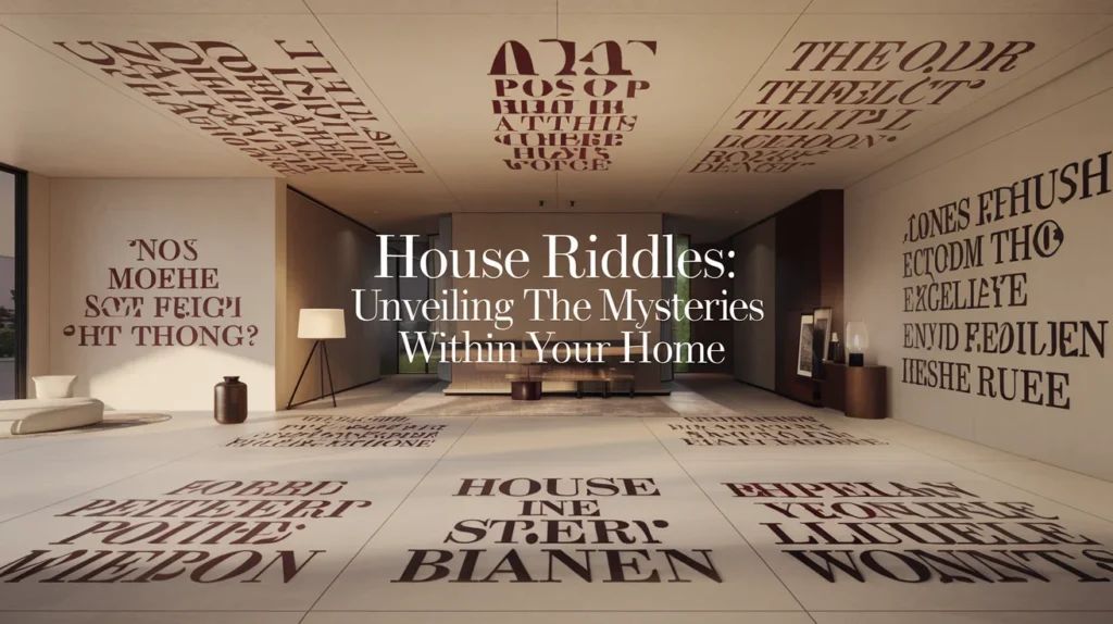 House Riddles: Unveiling the Mysteries Within Your Home