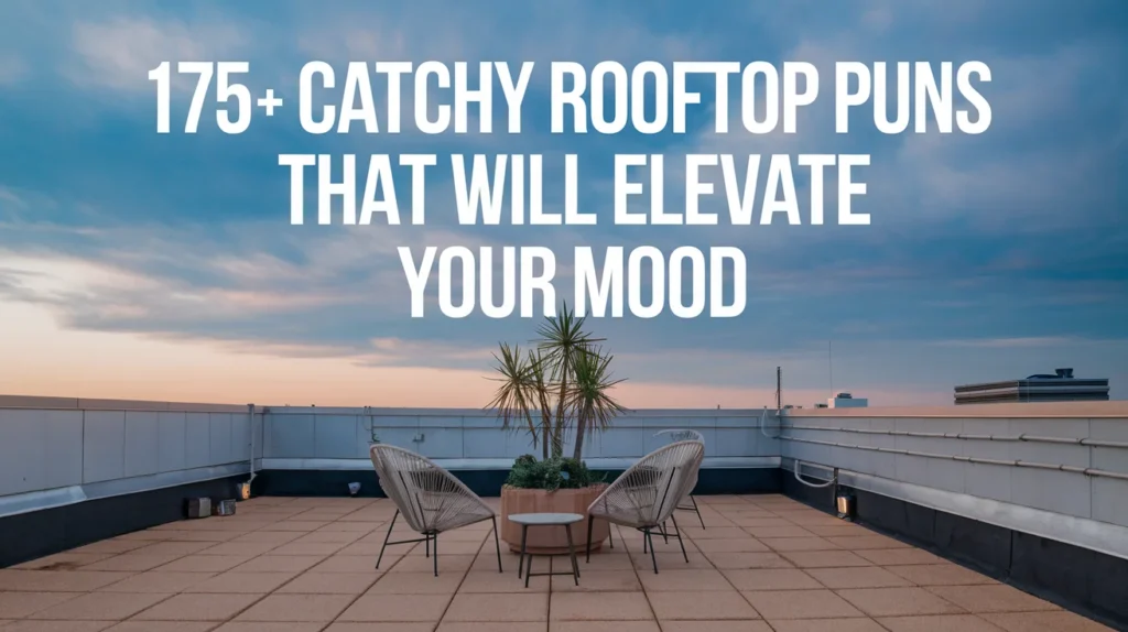 175+ Catchy Rooftop Puns That Will Elevate Your Mood