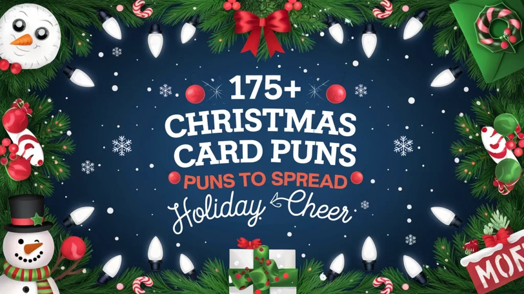 175+ Christmas Card Puns to Spread Holiday Cheer