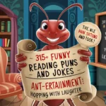 315+ Funny Reading Puns And Jokes: Ant-ertainment: Hopping with Laughter