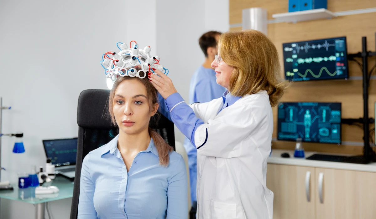 Doctor Styling Hair in Salon