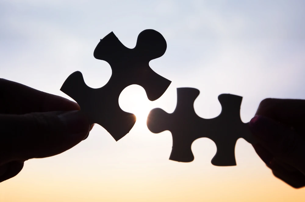 Puzzle Piece Teamwork