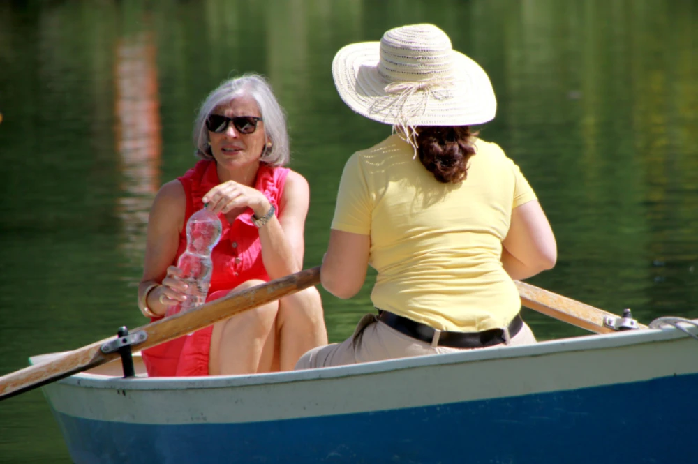 Smiling Woman in Yellow Shirt