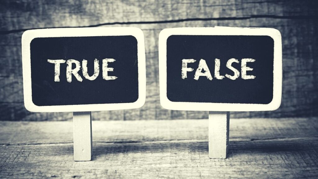 true or false quiz