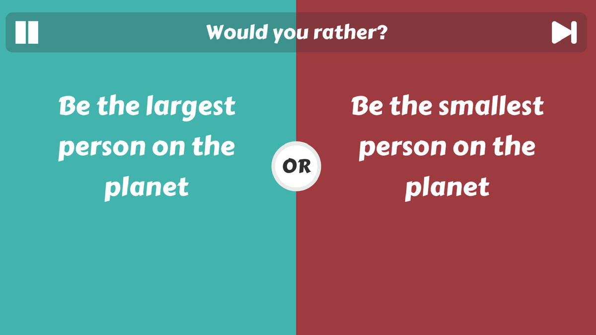 would you rather questions