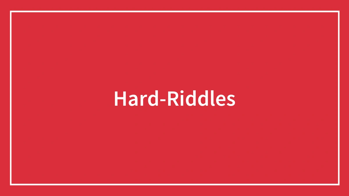 impossible riddles