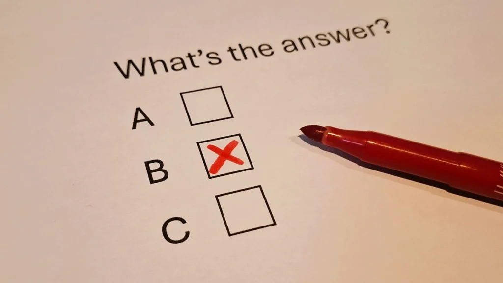 hilarious multiple choice questions​