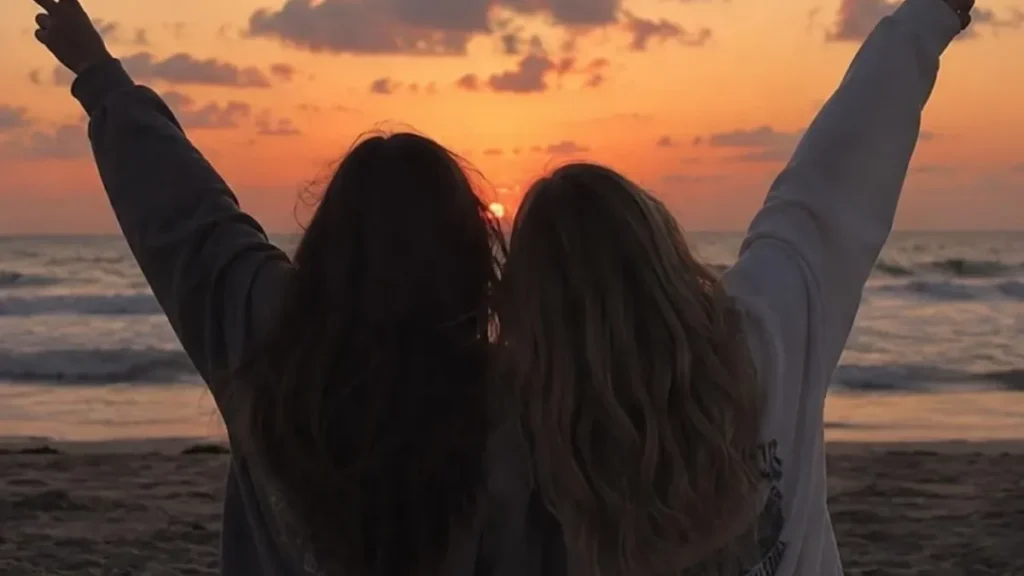 Beach sunset best friends celebration for Funny Names for Your Best Friend.